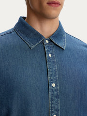 Slim fit denim shirt