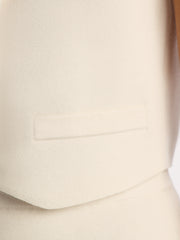 Merino-cotton knit vest