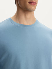 Peached cotton long-sleeve T-shirt