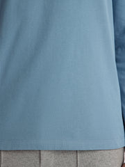 Peached cotton long-sleeve T-shirt