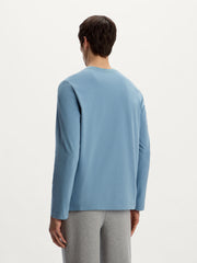 Peached cotton long-sleeve T-shirt