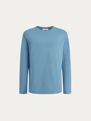 Peached cotton long-sleeve T-shirt