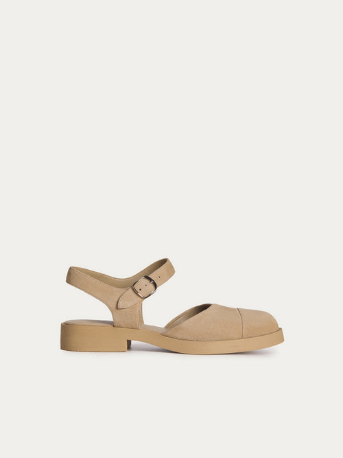 Suede Mary Jane sandals