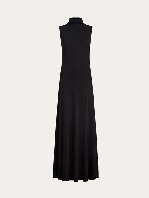 Crepe maxi dress