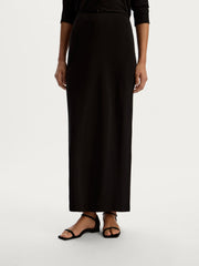 Crepe maxi skirt