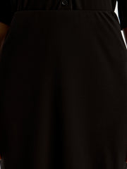 Crepe maxi skirt