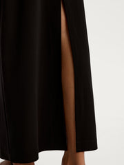 Crepe maxi skirt