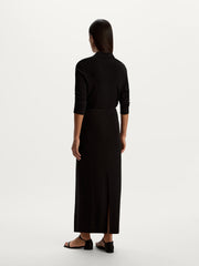 Crepe maxi skirt