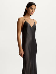 Satin maxi dress