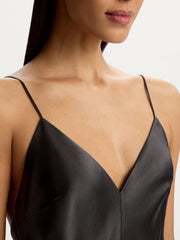 Satin maxi dress