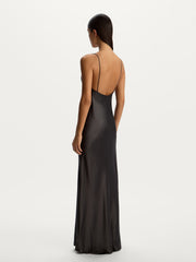 Satin maxi dress