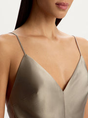 Satin maxi dress