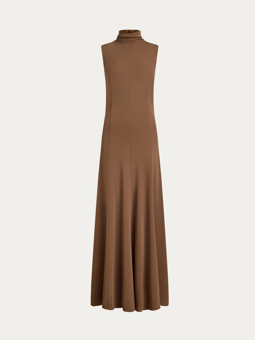 Crepe maxi dress