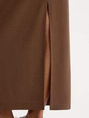Crepe maxi skirt