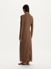 Crepe maxi skirt