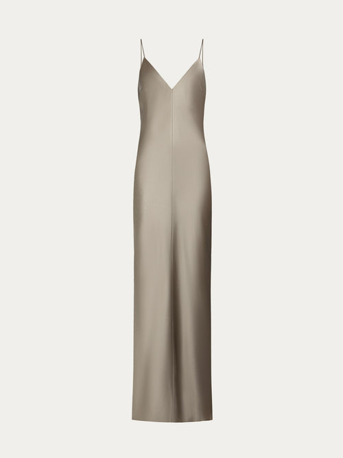 Satin maxi dress