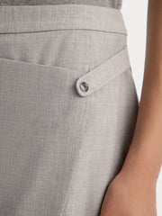 Asymmetric midi skirt