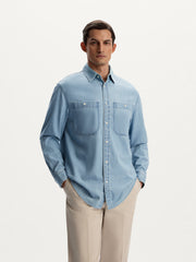 Lightweight denim shirt