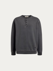Garment-dyed terry sweatshirt
