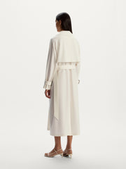 Wool blend trench coat
