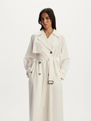 Wool blend trench coat