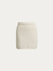 Bouclé knit skirt
