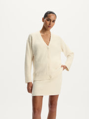 Bouclé knit skirt