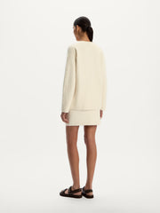 Bouclé knit skirt
