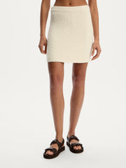 Bouclé knit skirt