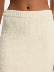 Bouclé knit skirt