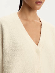 Bouclé knit cardigan