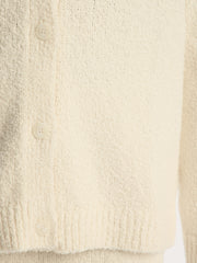 Bouclé knit cardigan