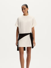Mercerised cotton T-shirt dress