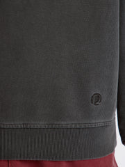 Garment-dyed terry sweatshirt