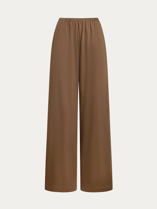 Mercerised cotton trousers