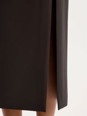 Slit midi dress