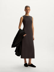 Slit midi dress
