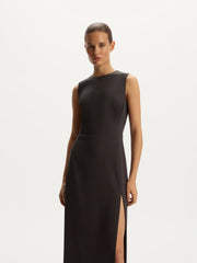 Slit midi dress
