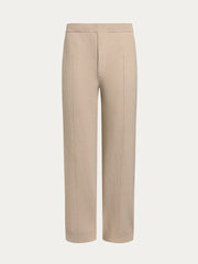 Textured knit trousers