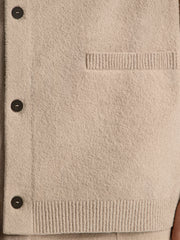 Textured knit cardigan