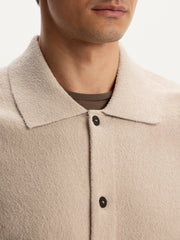 Textured knit cardigan