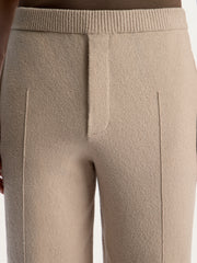 Textured knit trousers