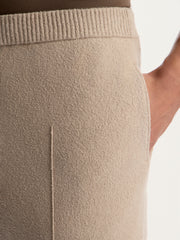 Textured knit trousers