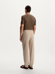 Textured knit trousers