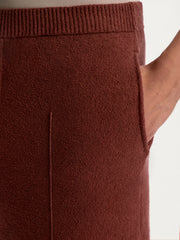 Textured knit trousers