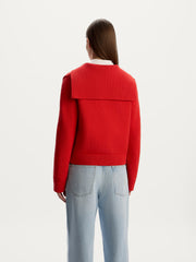 Cotton knit cardigan