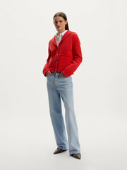 Cotton knit cardigan