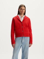 Cotton knit cardigan