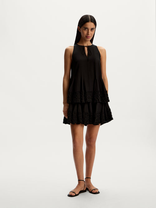 Silk chiffon skirt