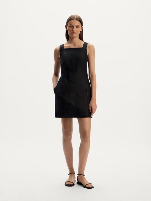 Linen mini dress